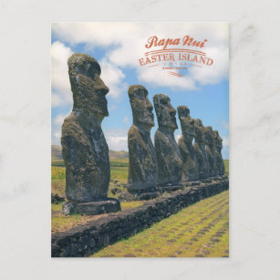 Carte Postale Rapa Nui (île de Pâques)