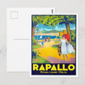Carte Postale Rapallo Italie voyage millésime (Devant / Derrière)