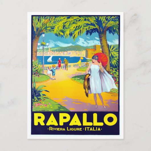 Carte Postale Rapallo Italie voyage millésime (Devant)