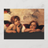 Carte Postale Raphael Cherubs Sistine Madonna 2 Anges (Devant)