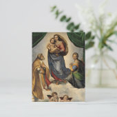 Carte Postale Raphael - La Vierge Sixtine (Debout devant)
