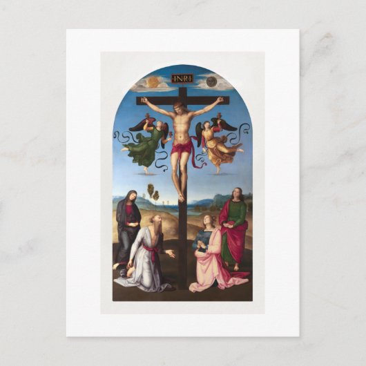 CARTE POSTALE : RAPHAEL : LE MOND CRUCIFIXION 1502 (Devant)
