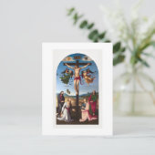 CARTE POSTALE : RAPHAEL : LE MOND CRUCIFIXION 1502 (Debout devant)