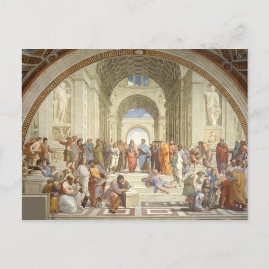 Carte Postale Raphael - L'École d'Athènes (Devant)