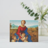 Carte Postale Raphael : Madonna dans le pré (Debout devant)