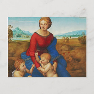 Carte Postale Raphael : Madonna dans le pré