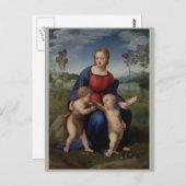 Carte Postale Raphael Madonna du Goldfinch (Devant / Derrière)