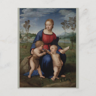 Carte Postale Raphael Madonna du Goldfinch