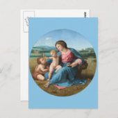 Carte Postale Raphael Renaissance Art Alba Madonna (Devant / Derrière)