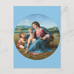Carte Postale Raphael Renaissance Art Alba Madonna