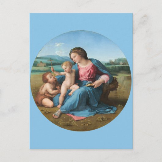 Carte Postale Raphael Renaissance Art Alba Madonna (Devant)