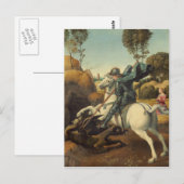 Carte Postale Raphael - Saint Georges et le Dragon (Devant / Derrière)