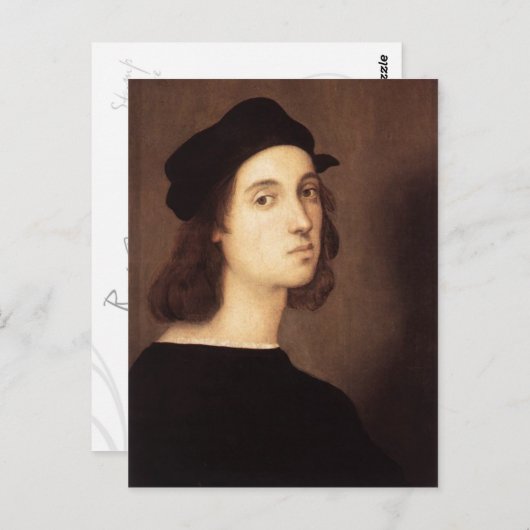 Carte postale Raphael Self-Portrait (Devant / Derrière)
