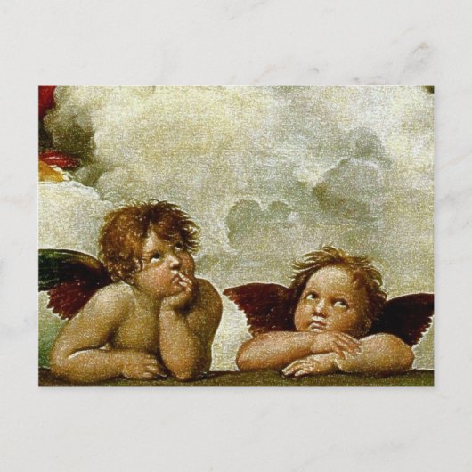 Carte Postale Raphael's "Sistine Madonna" (vers 1513) (Détail) (Devant)