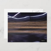 Carte Postale Rapide (rayures or et blanc) (Devant / Derrière)