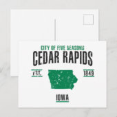 Carte Postale Rapides de cèdre (Devant / Derrière)