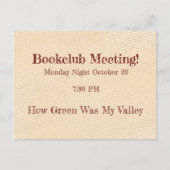 Carte Postale Rappel de boîte (Devant)