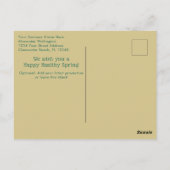 Carte Postale Rappel de changement de l'heure avancée du printem (Dos)