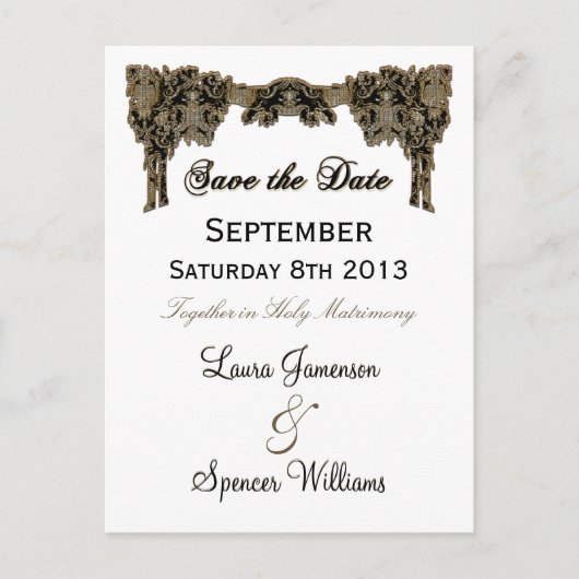 Carte Postale Rappel de Chanteleah White Mariage (Devant)