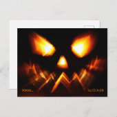 Carte Postale Rappel de la fête d'Halloween (Devant / Derrière)