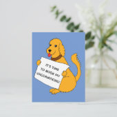 Carte Postale Rappel de la vaccination contre le chien de chirur (Debout devant)