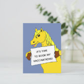 Carte Postale Rappel de la vaccination contre les chevaux de la (Debout devant)