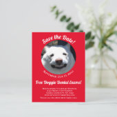 Carte Postale Rappel de l'événement unique Red Smiling Chien Soi (Debout devant)