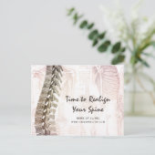 Carte Postale Rappel de nomination du chiropraticien de la colon (Debout devant)