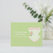 Carte Postale Rappel de prise de robe de mariée (Debout devant)