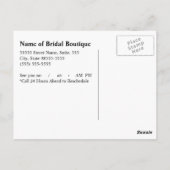 Carte Postale Rappel de prise de robe de mariée (Dos)