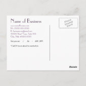 Carte Postale Rappel de rendez-vous Abstrait simple et chic (Dos)