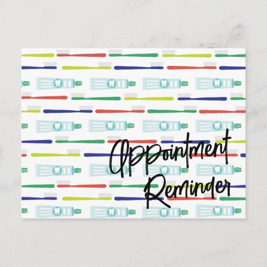 Carte postale Rappel de rendez-vous au bureau des  (Devant)