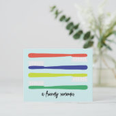 Carte postale Rappel de rendez-vous au bureau des  (Debout devant)