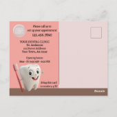 Carte Postale Rappel de rendez-vous dentaire (Dos)