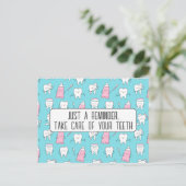 Carte postale Rappel de rendez-vous dentaire (Debout devant)