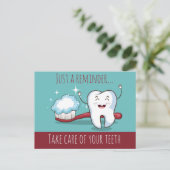 Carte postale Rappel de rendez-vous dentaire (Debout devant)