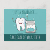 Carte postale Rappel de rendez-vous dentaire (Devant)