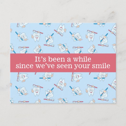 Carte postale Rappel de rendez-vous dentaire (Devant)