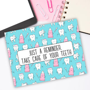 Carte postale Rappel de rendez-vous dentaire