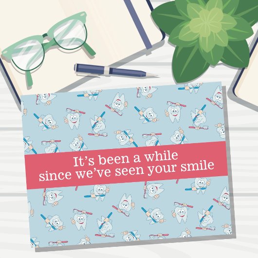 Carte postale Rappel de rendez-vous dentaire