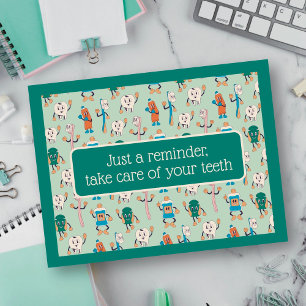 Carte postale Rappel de rendez-vous dentaire