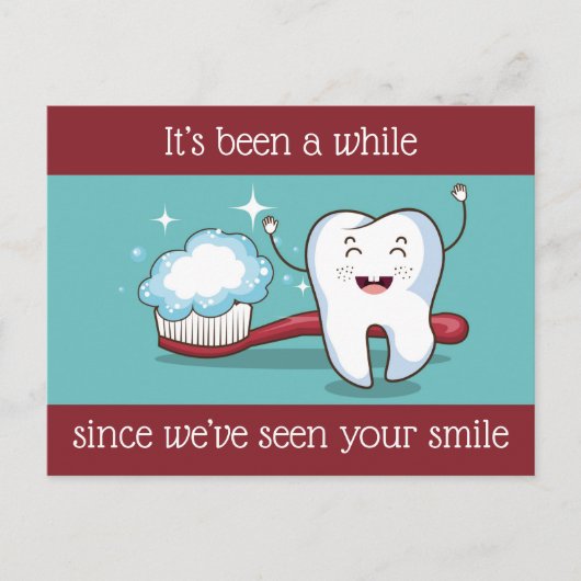 Carte postale Rappel de rendez-vous dentaire (Devant)