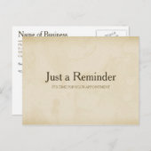 Carte Postale Rappel de rendez-vous moderne simple Gold Grunge (Devant / Derrière)