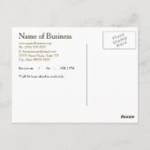 Carte Postale Rappel de rendez-vous moderne simple Gold Grunge (Dos)