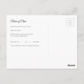 Carte Postale Rappel de rendez-vous pour brosse à dents dentiste (Dos)