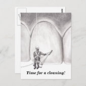 Carte Postale Rappel de rendez-vous pour la lave-dent (Devant / Derrière)