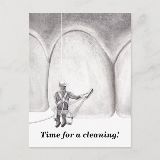 Carte Postale Rappel de rendez-vous pour la lave-dent (Devant)