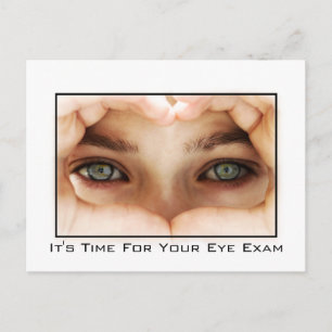 Carte Postale Rappel de rendez-vous pour l'examen des yeux