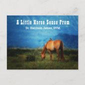 Carte Postale Rappel de rendez-vous vétérinaire pour cheval dans (Devant)