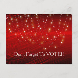 Carte Postale Rappel de vote de la Cascade de l'étoile écarlate